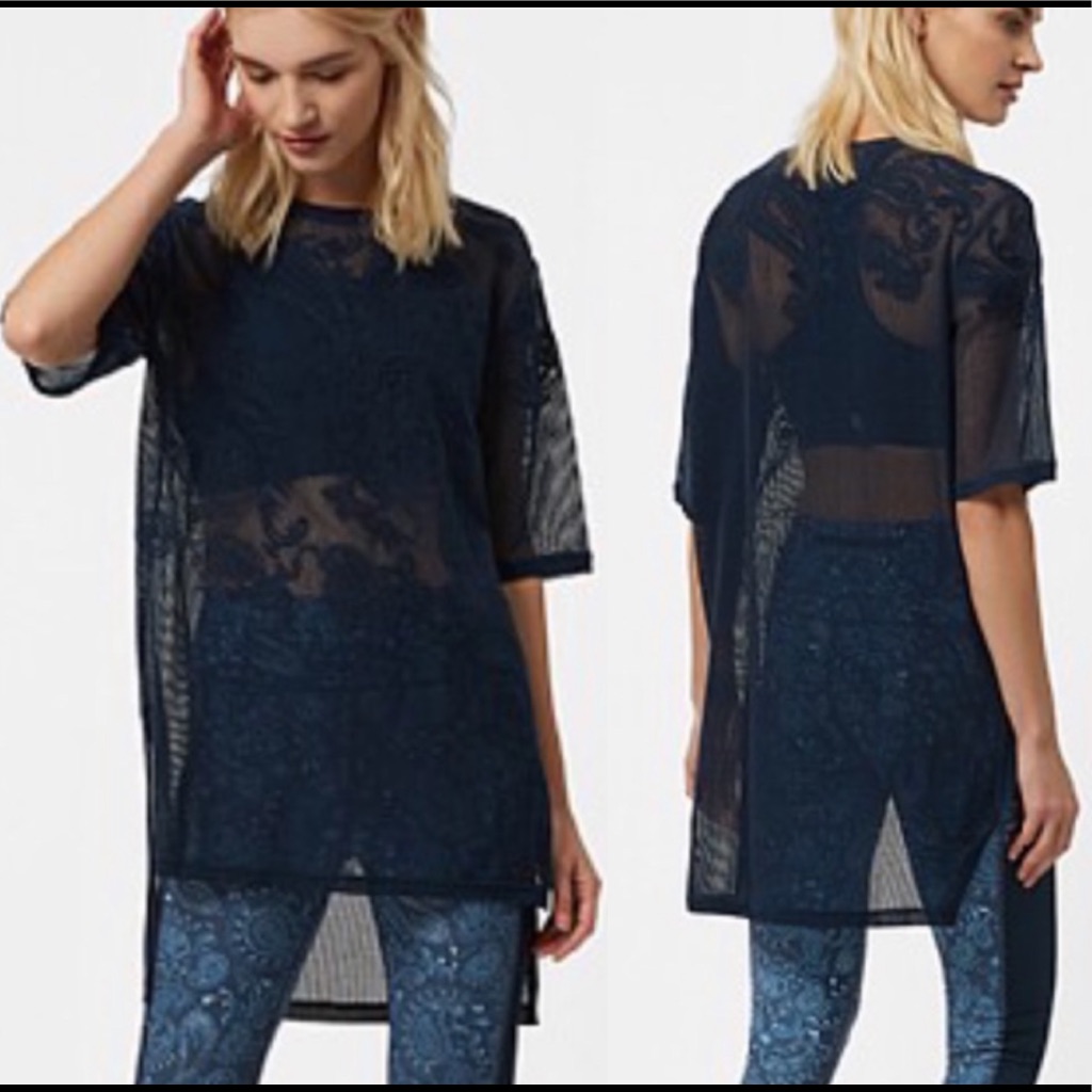 Sweaty Betty Blue Tilia Short Sleeve Tee, Top